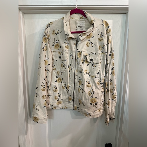 Sonoma Jackets & Blazers - Floral Jean Jacket 3X Sonoma